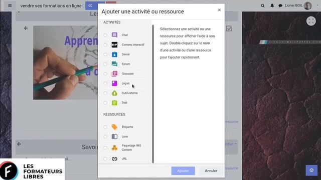 Plateforme LMS pour les organismes de formation, tour horizon des fonctionnalités. смотреть онлайн