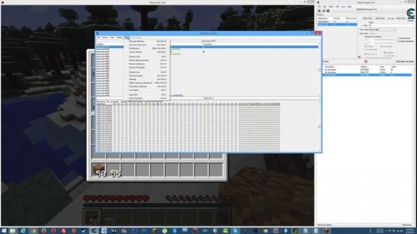 Minecraft 1.8.x Hacks and Cheats: How to Duplicate and Change Items Using Cheat Engine!