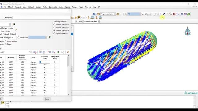 ABAQUS-Python Tutorial: Linear Buckling of a Sandwich Composite Submersible shell under pressure смотреть онлайн