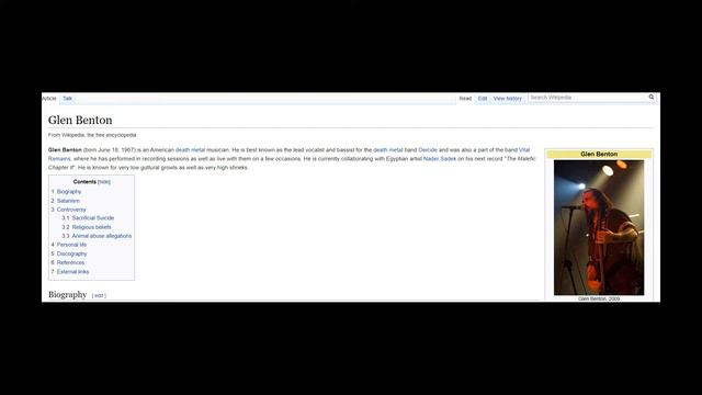 Glen Benton Interview