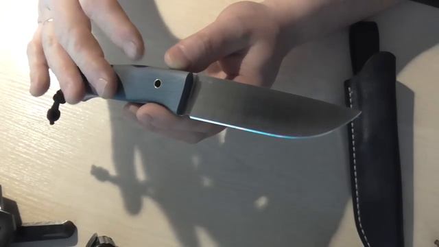 Зеркальная кромка венёвскими алмазными брусками. Новая модель KAZAK. Новогодние скидки на ножи. смотреть онлайн