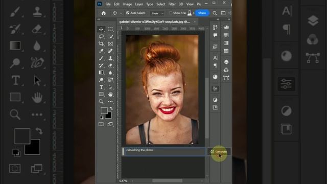 How to Retouch Your Photo By Using Generative Fill in Adobe Photoshop Beta смотреть онлайн