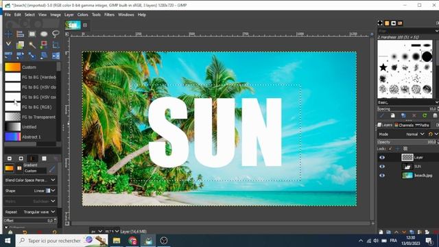 Gimp tutorial gradient text box - gradient text background in gimp смотреть онлайн