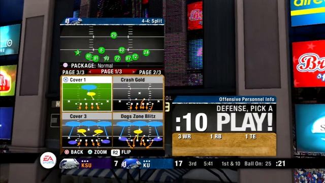 NCAA Football 08 - Kansas State vs. Kansas *Gameplay* [PS3] смотреть онлайн