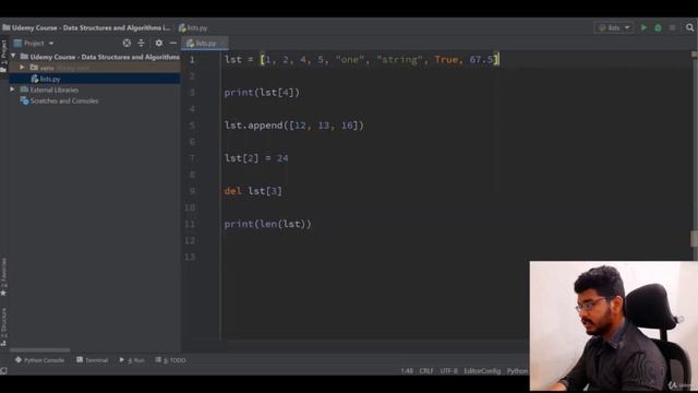Operations on Python Lists || Python List || Python Data Structures - Part 2 смотреть онлайн