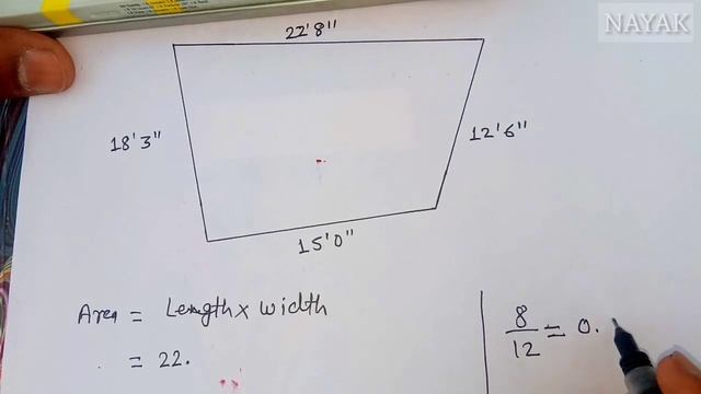 How to calculate Irregular land area// Irregular plot area in Square feet смотреть онлайн