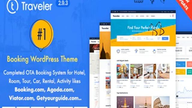 Travel Booking WordPress Theme Full Activated 2021 смотреть онлайн