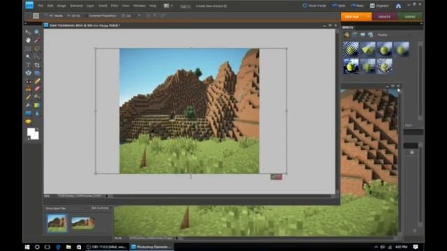 how to make a thumbnail with Adobe Photoshop elements 8 pt 1 смотреть онлайн