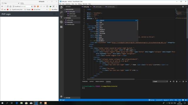 PHP Mysqli Connect Database เชื้อมต่อฐานข้อมูล смотреть онлайн