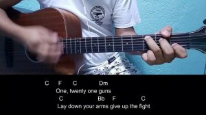21 Guns - Greenday | Guitar Tutorial | Guitar Chords