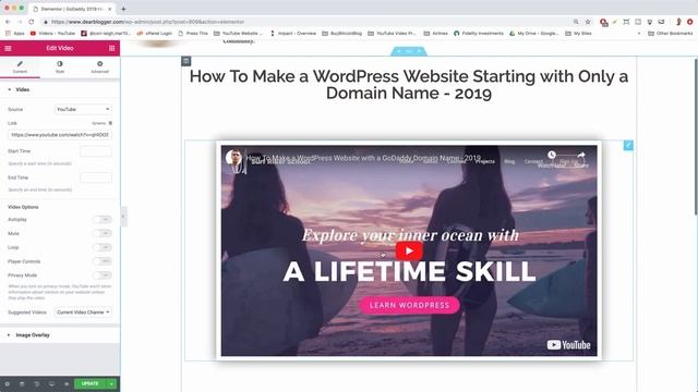 Add Video Widget to Elementor - WordPress - 2019 смотреть онлайн