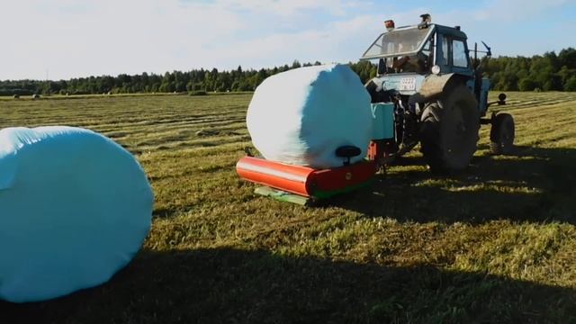 Сенокос 2020 г.как мотали последний сенаж!