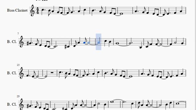 Bass Clarinet Sheet Music: How to play Fly Me To The Moon by Bart Howard смотреть онлайн
