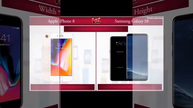 Apple iPhone 8 vs Samsung Galaxy S8 Comparisson смотреть онлайн