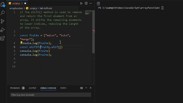 JavaScript | Array function | Tagalog | Shift смотреть онлайн