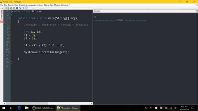 35 - Ternary Operator ( ? : ; ) | Java Tutorials смотреть онлайн