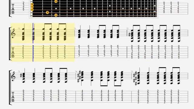 Beatles The   While My Guitar Gently Weeps GUITAR 2 TABLATURE