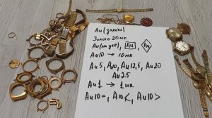 Позолоченные часы... Виды маркировок позолоченных часов СССР.