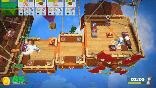 Через кухню 2/Overcooked 2 - #2 - Полёты в небесах