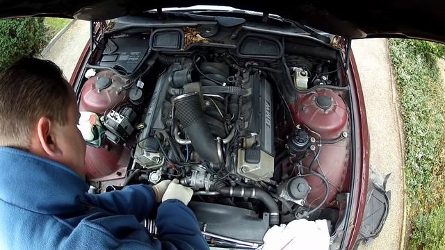 BMW E38 E39 Thermostat replacement DIY, M60, M62, M62-TU Engines смотреть онлайн