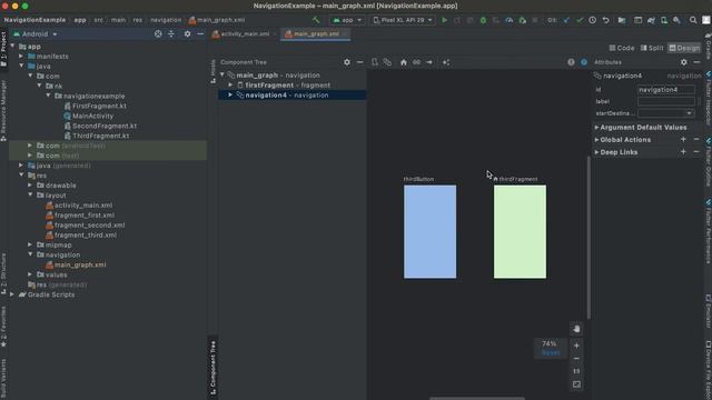 What is Nested Graph and How to create a nested Graph in Android Studio || Android Kotlin tutorials смотреть онлайн