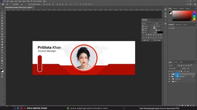 How to Create Professional Email Signature | Photoshop Tutorial смотреть онлайн