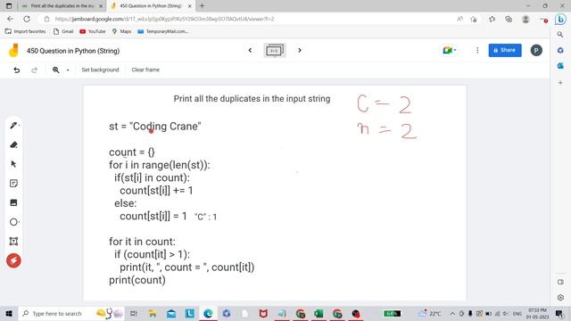 Find duplicate character in a string in python смотреть онлайн