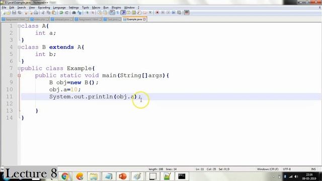 Lecture 8 Inheritance in java смотреть онлайн