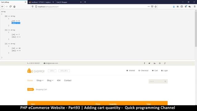 #93 PHP Ecommerce website development | Adding cart quantity | MVC OOP - Quick programming смотреть онлайн