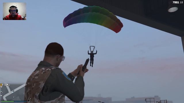 Баг с Парашютом - GTA 5 Online смотреть онлайн