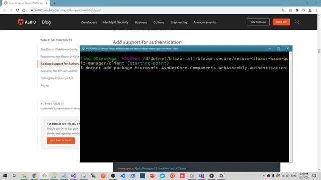 06 Add authentication package смотреть онлайн