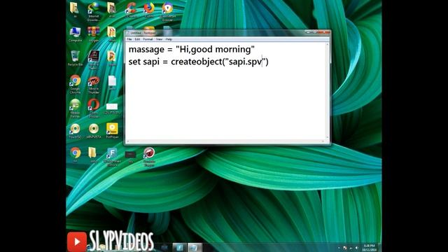 How to create speak message vbs file 2018 | New vbs script project | Microsoft Windows XP/7/8/8.1/1 смотреть онлайн