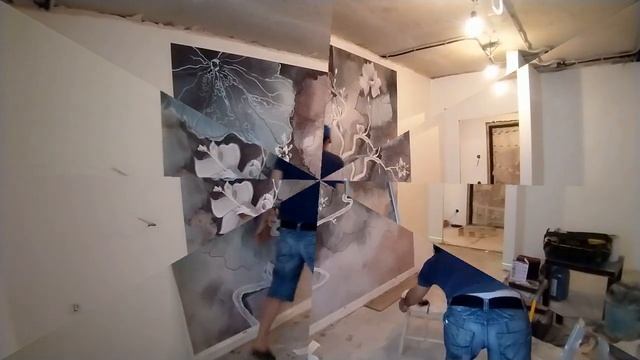 Как поклеить фотообои на стену. смотреть онлайн