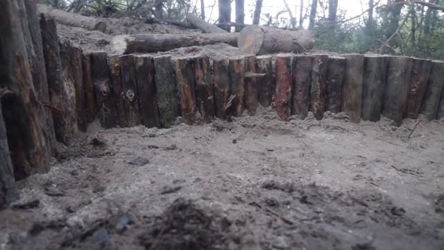 Building A Dugout In The Wild Forest From Start To Finish. GIANT DUGOUT UNDERGROUND - FOREST BUNKER