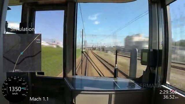 もし新快速が大阪駅を時速1300kmで通過したら何が見えるのか【前面展望シミュレーション】 смотреть онлайн