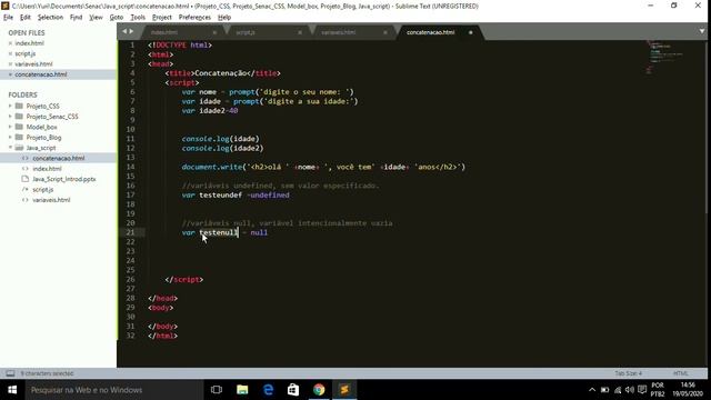 Variaveis Null e Undefined no Java Script смотреть онлайн