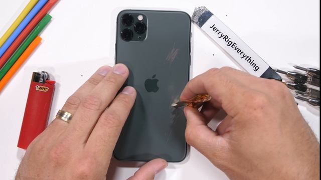 iPhone 11 Pro Max Durability Test - Back Glass Scratches? смотреть онлайн