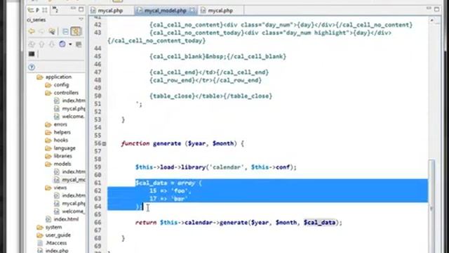 Codeigniter Day 10 Calendar Library смотреть онлайн
