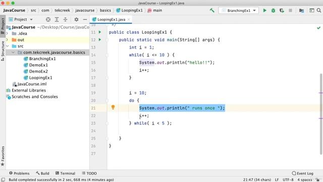 looping statements Java Master The Java Programming Language course lecture 7 смотреть онлайн