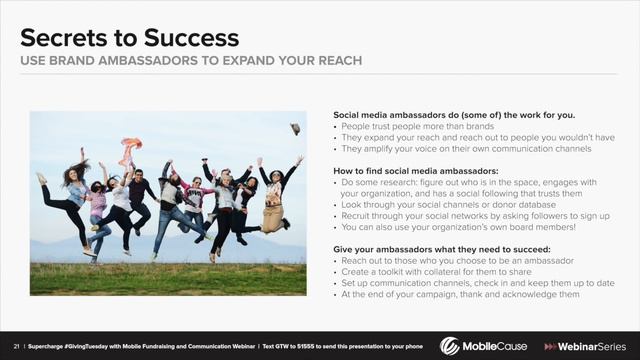 Supercharge #GivingTuesday with Mobile Fundraising and Communications Webinar смотреть онлайн