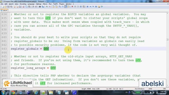 The register_globals Configuration in PHP смотреть онлайн