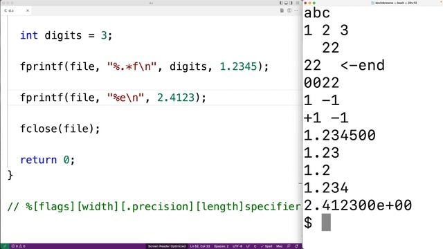 fprintf() Function Deep Dive | C Programming Tutorial смотреть онлайн