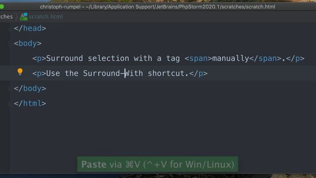 ? #PhpStorm Tips & Tricks #5 - Surround With Shortcut смотреть онлайн