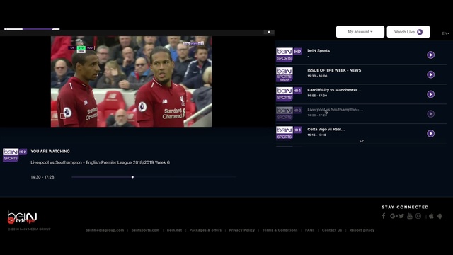 Get BeIN Sports In UK - Watch BeIN Sports Connect Abroad 2018-2019