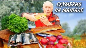 МАЙСКИЕ ПИКНИКИ ЗАПЕЧЕННАЯ СКУМБРИЯ на МАНГАЛЕ с ОВОЩАМИ И НЕЖНЫМ СОУСОМ.