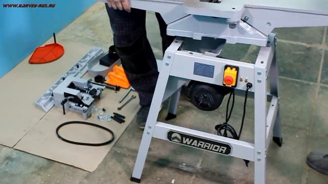Warrior W 0108 Фуговальный станок с открытой станиной смотреть онлайн