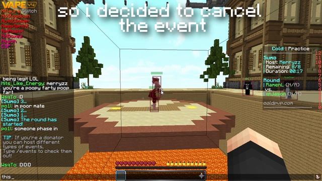 this server allows cheating..? (minecraft hvh) смотреть онлайн