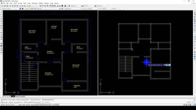 AutoCad 2007 floor plan tutorial bangla | House Plan AutoCAD | House Plan Design Part :A2 смотреть онлайн