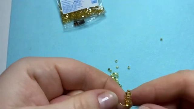 Простое кольцо из бисера и проволоки бисероплетение для начинающих