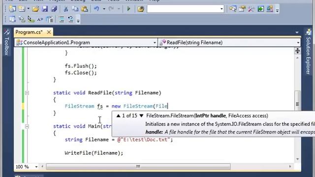 File Streams C# Asp.net смотреть онлайн